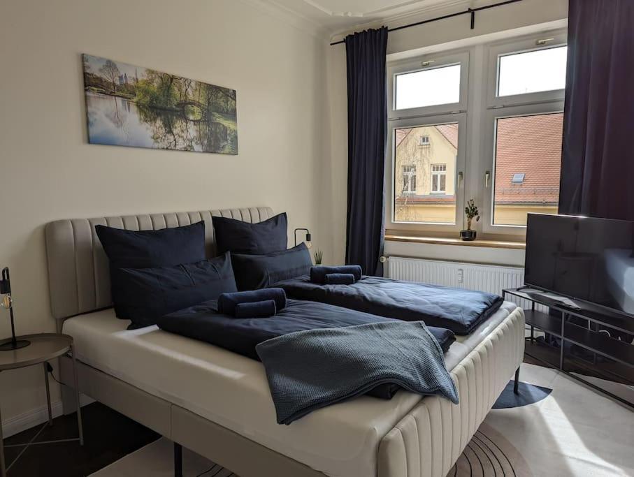 לייפציג Vilipa-Apartments No.5 I Baumwollspinnerei I Kunstkraftwerk - 75M² I Balkon I Smart-Tv I Bad Mit Fussbodenheizung מראה חיצוני תמונה